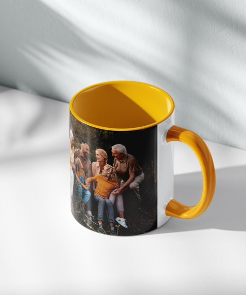 Alternative view of Custom Mugs with Choice of 6 Colours