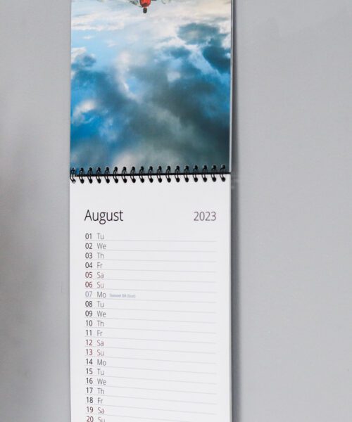 Alternative view of Personalised Slim Wall Calendar