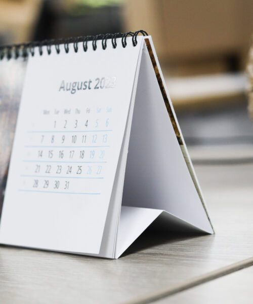 Alternative view of Personalised Horizontal Desk Calendar