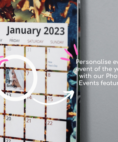 Alternative view of Personalised Horizontal Desk Calendar - Custom Events