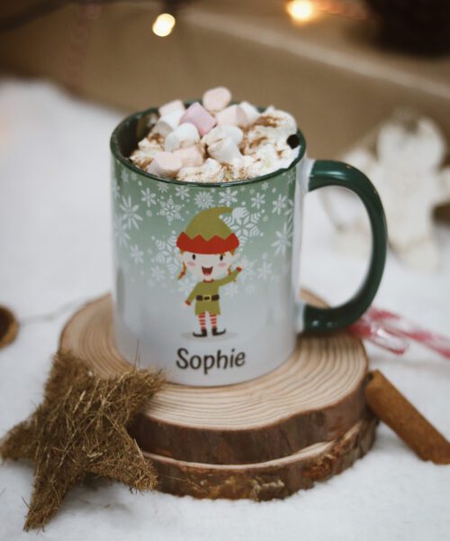 Christmas Personalised Mug - Xmas Elf