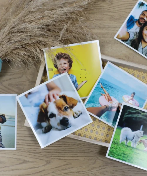 Square Photo Prints with White Border