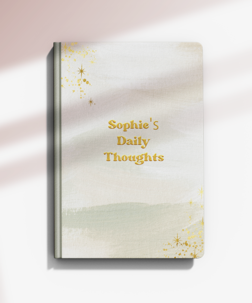 Personalised Autumn Fog Notebook, Ruled