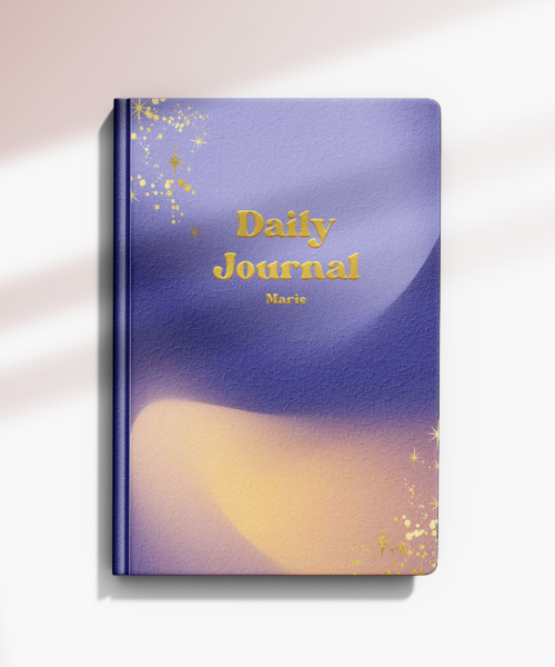 Personalised Blue Dune Notebook, Ruled