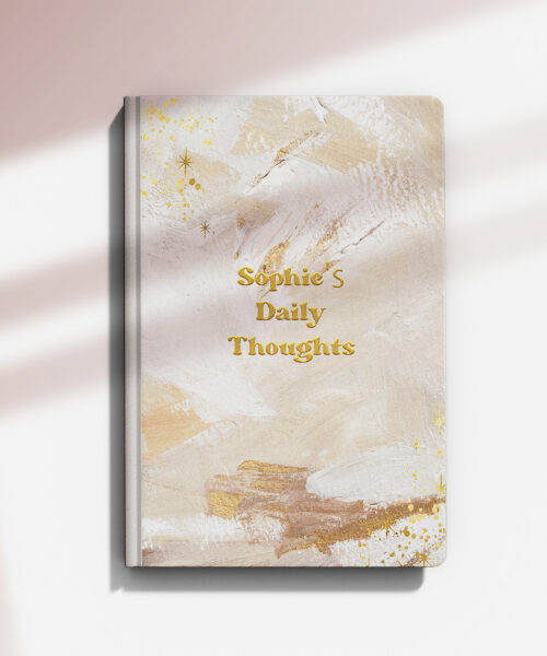 Personalised Abstract Hills Notebook, Ruled
