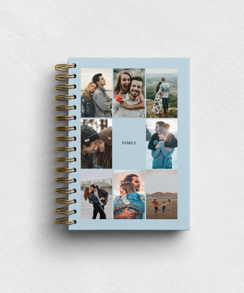 Blue Hour Personalised Hardback Notebook - Ruled, Plain or Planner