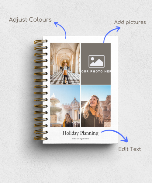 Alternative view of Portfolio Personalised Hardback Notebook - Ruled, Plain or Planner