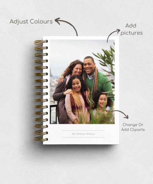 Alternative view of Frame Personalised Hardback Notebook - Ruled, Plain or Planner
