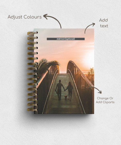 Alternative view of Full Photo Personalised Hardback Notebook - Ruled, Plain or Planner
