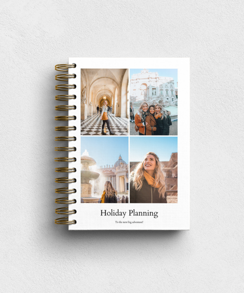 Portfolio Personalised Hardback Notebook - Ruled, Plain or Planner