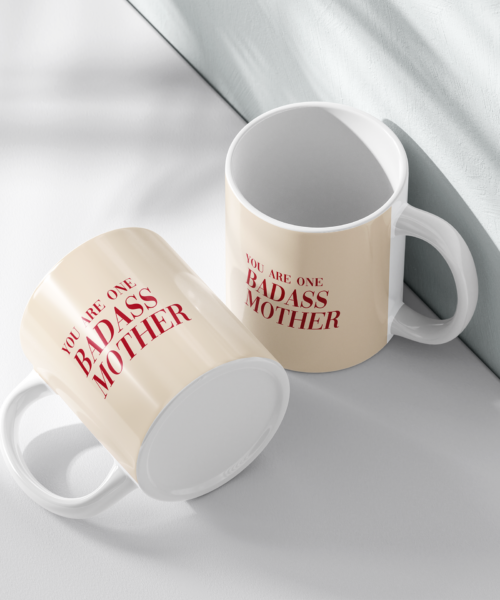 Personalised Badass Mother Mug