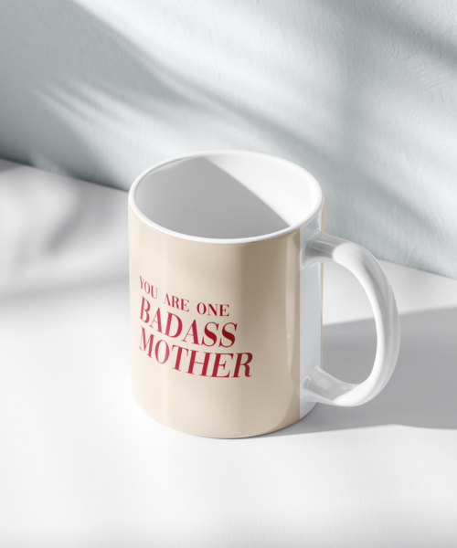 Alternative view of Badass Mother Mug Personalised