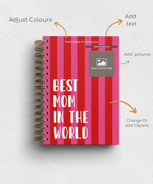 Alternative view of No One Like You Personalised Hardback Notebook - Ruled, Plain or Planner