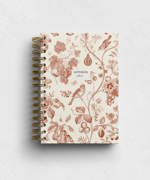 Orange Meadow Hardback Notebook