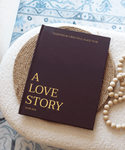 A Love Story Foil Hardcover Coffee Table PhotoBook