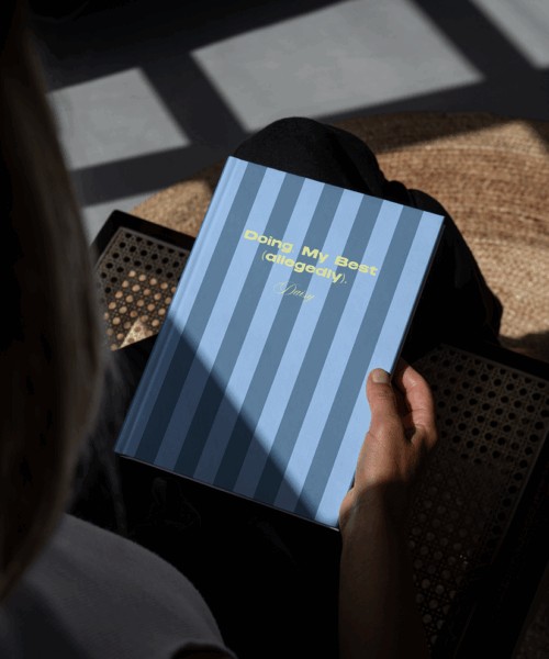 Alternative view of Doing My Best (Allegedly). Personalised Hardback Notebook - A5 or A6 - Ruled, Plain or Planner