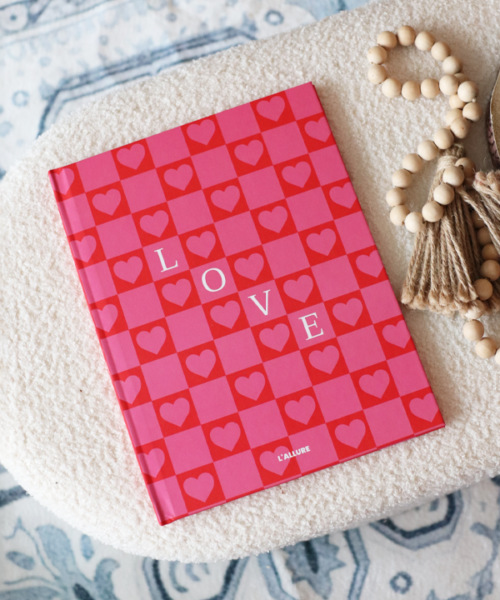 Heart Checkered Hardcover Photobook