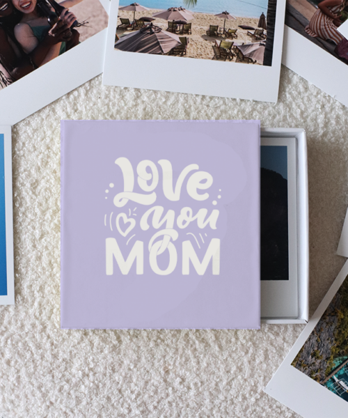 Love You Mom Photo Prints Box